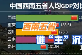 建国以来中国西南五省人均收入比较，网友：原来西藏比四川重庆富视频封面