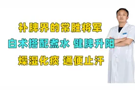 补脾界的常胜将军，白术搭配煮水，健脾升阳，燥湿化痰，通便止汗视频封面