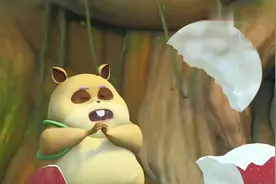 熊出没：仓鼠肥肥力大无穷，一不小心就捏碎苹果，吓坏熊大熊二！