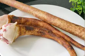 做猪尾，切记别直接下锅焯水，加1根山药这样做真开胃，营养好吃