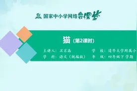 小学4年级语文同步课-下册(统编版)-22讲：猫（第2课时）视频封面