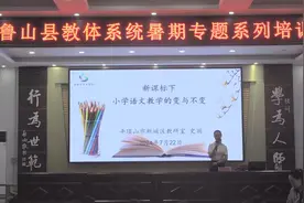 中原名师史丽《新课标下小学语文教学的变与不变》暑期鲁山开讲视频封面
