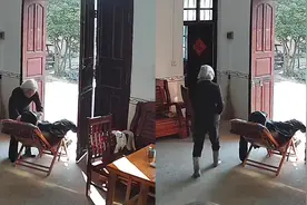 爷爷晒着太阳在睡梦中安详地离世，奶奶怕他冷给他盖好衣服视频封面
