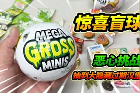 玩具店惊现12个特殊盲球，拆开竟然是过期汉堡，各种新奇玩具视频封面