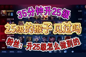 二十五级的猴子见过吗，身法猴，35分钟升25级视频封面