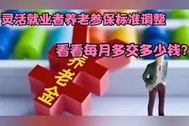 7月起，灵活就业者养老参保标准调整，看看每月多交多少钱？视频封面
