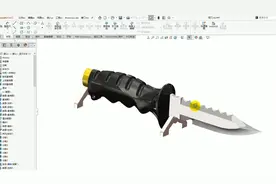 Solidworks匕首建模，刀身主体曲面建模案例分享
