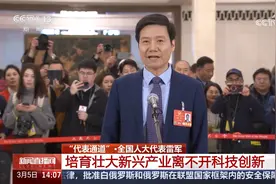 “代表通道” 全国人大代表雷军 培育壮大新兴产业离不开科技创新视频封面