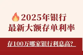 2025年银行最新大额存单利率！存100万哪家银行利息高？视频封面