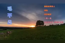 毛不易原创歌曲《 像我这样的人》《消愁》《无问》《一荤一素》
