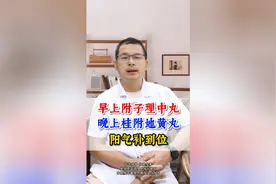 早上附子理中丸，晚上桂附地黄丸，阳气补到位视频封面