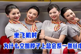 坐飞机时，为什么空姐脖子上总会系一条丝巾？看完涨知识了！视频封面