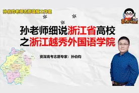 孙老师细说浙江省高校之浙江越秀外国语学院视频封面