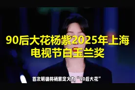90后大花杨紫，2025年上海电视节白玉兰奖
