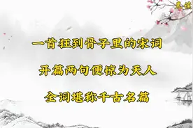 一首狂到骨子里的宋词，开篇两句便惊为天人，全词堪称千古名篇视频封面