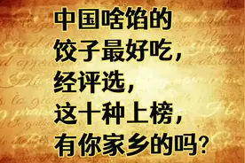 中国啥馅的“饺子”最好吃，经评选，这十种上榜，有你家乡的吗？视频封面