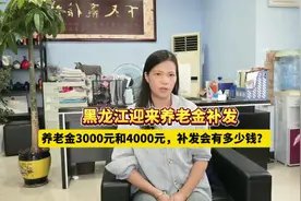 黑龙江迎来养老金补发，养老金3000元和4000元，补发有多少钱？视频封面