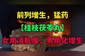 前列增生，猛药【桂枝茯苓丸】，女用消肌瘤，男用化增生视频封面