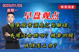 周末股市消息汇总解读，本周还会跌吗？现在被套的股民该怎么办？视频封面