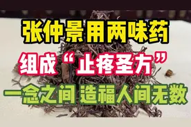 张仲景用两味药，组成“止疼圣方”！一念之间，造福人间无数视频封面