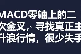 MACD在零轴上的二次金叉，寻找真正的主升浪行情，很少失手！视频封面