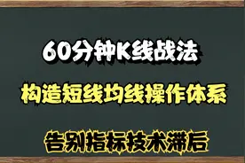 A股：60分钟K线图战法，构造短线均线操作体系，提前知晓进离场点视频封面