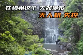 来到梅县西阳镇天然瀑布 无人机航拍时不受控制 挂树枝上拿不下来视频封面