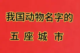 我国带动物名字的五座城市，你知道哪些？视频封面