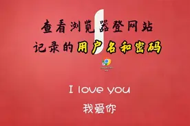 怎样查看浏览器登陆网站；记录的用户名和密码？视频封面