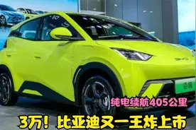 3万！比亚迪又一王炸上市，纯电续航350公里，家用买菜车不二之选