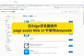 在Edge浏览器插件page assist Web UI 中使用deepseek视频封面