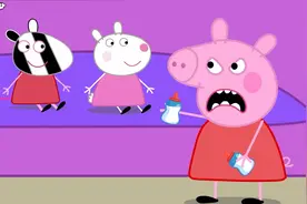 小猪佩奇太淘气，一会儿吃的大肚子，一会儿又到处恶作剧？