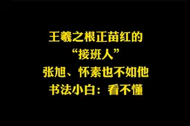 唐代草书的代表，王羲之根正苗红的“接班人”，张旭、怀素不如他视频封面