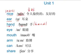 2024新版PEP人教版三年级上册英语Unit1单词讲解视频封面