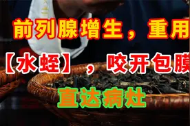 前列腺增生，重用【水蛭】，“咬开”包膜，直达病灶！视频封面