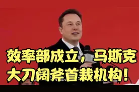 美国政府效率部成立，马斯克大刀阔斧首裁机构！视频封面