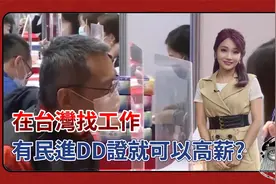 在台灣找工作有民進DD證就可以高薪?视频封面