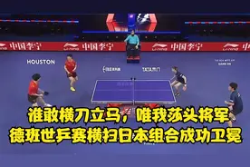 唯我莎头将军，德班世乒赛横扫日本组合成功卫冕视频封面