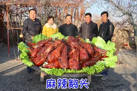280买了一筐大鹅头，食叔做麻辣卤鹅头，一口咬下去骨头都喷香视频封面