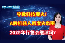 宇数科技爆火！A股机器人再度火出圈，2025年行情会继续吗？视频封面