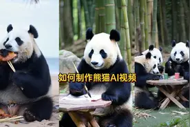 如何制作大熊猫AI视频  #大熊猫ai被玩明白了