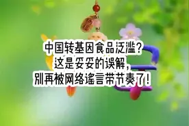 中国转基因食品泛滥？这是妥妥的误解，别再被网络谣言带节奏了！视频封面