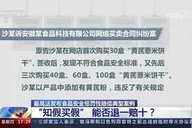 “知假买假”能否退一赔十？最高法食品安全惩罚性赔偿典型案例视频封面
