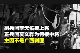 副兵团李天佑授上将，正兵团莫文骅为何授中将？主因不是广西剿匪
