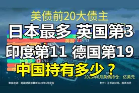美债前20大债主公布：日本第1,英国第3,印度第11,德国19!中国呢?视频封面