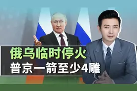 俄罗斯完成惊人战略拉扯，临时停火30小时，普京一箭至少4雕视频封面