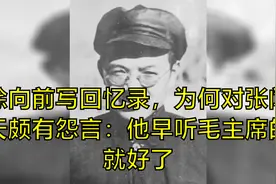 徐向前写回忆录，为何对张闻天颇有怨言：他早听毛主席的就好了视频封面