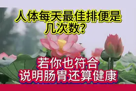 人体每天最佳排便是几次数？若你也符合，恭喜，说明肠胃还算健康视频封面