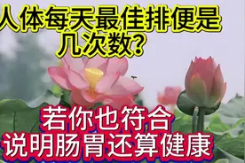 人体每天最佳排便是几次数？若你也符合，恭喜，说明肠胃还算健康视频封面