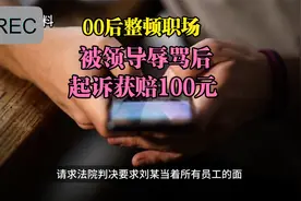 江西00后“整顿职场”：上班“摸鱼”被领导辱骂后起诉获赔100元视频封面